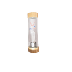 Clear Quartz Vital Crystal Tower Water Bottle