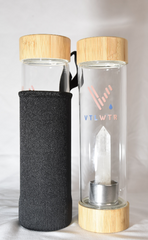 Clear Quartz Vital Crystal Tower Water Bottle