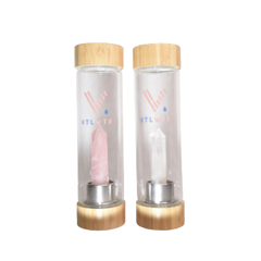 Clear Quartz Vital Crystal Tower Water Bottle