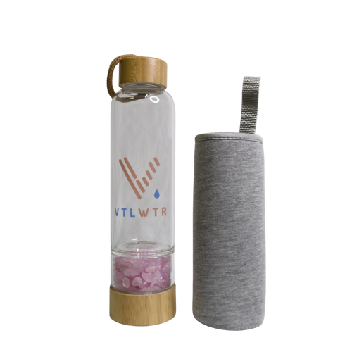 VITAL ROSE CRYSTAL WATER BOTTLE