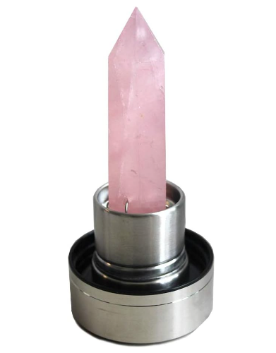 Rose Quartz Vital Crystal Tower Water Bottle